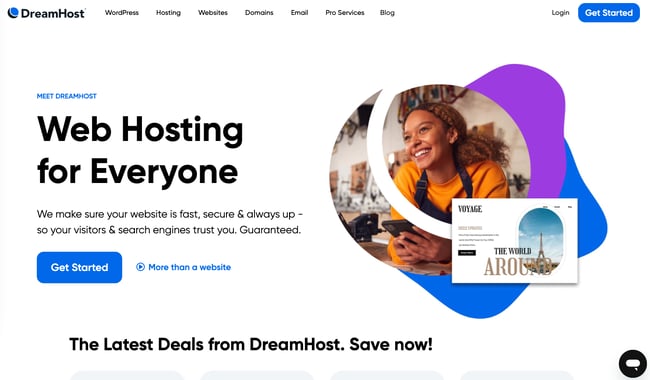 Dreamhost: web hosting for everyone 